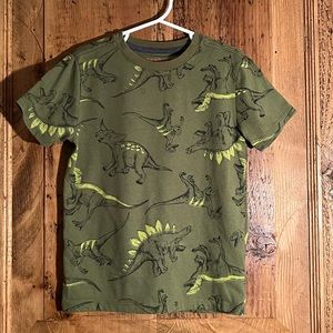 B2G1 Free- Kids Cat & Jack Green Dinosaur Short Sleeve T-Shirt. Size XS (4/5)